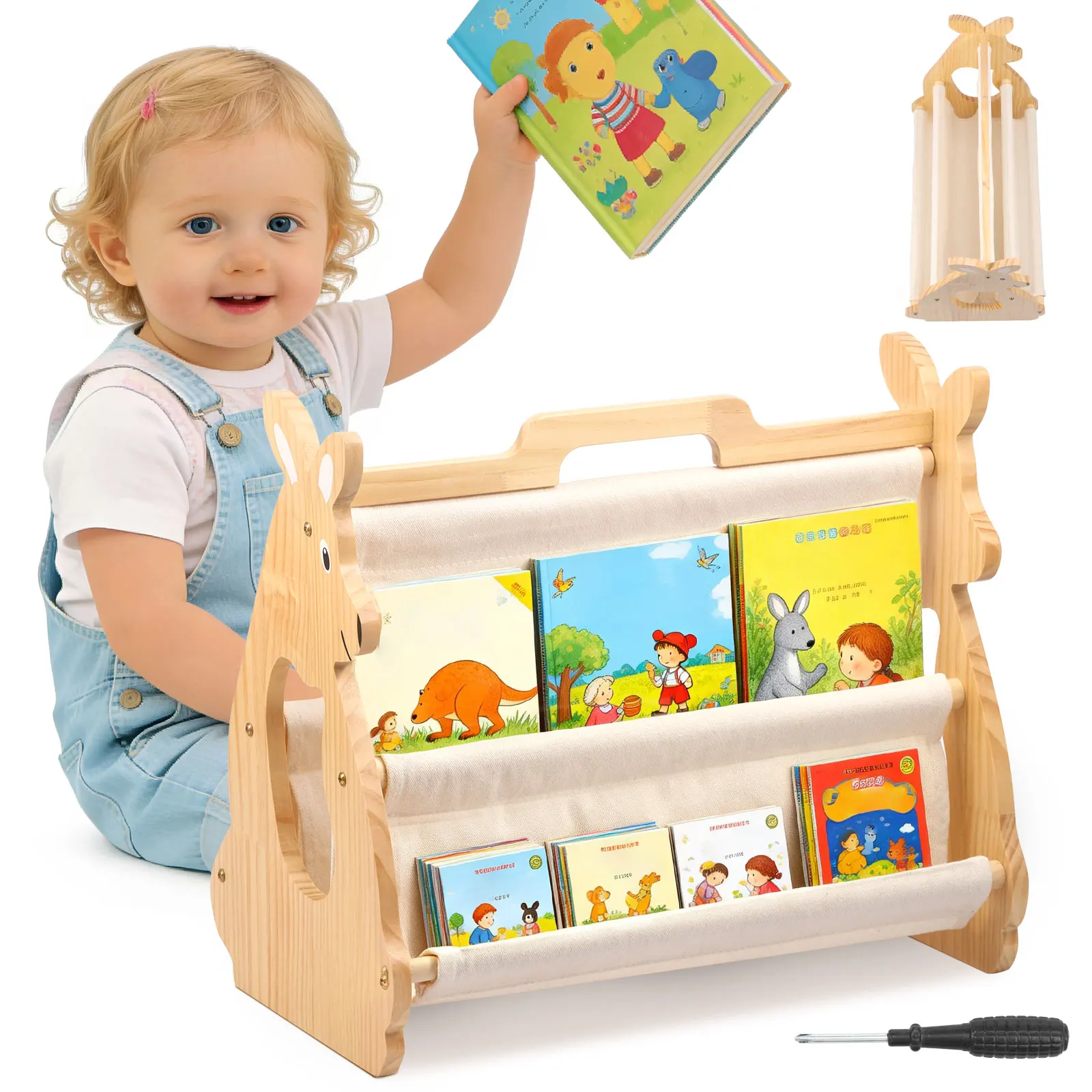 Baby Nursery Shelf - Étagère à livres pour enfants, étagère