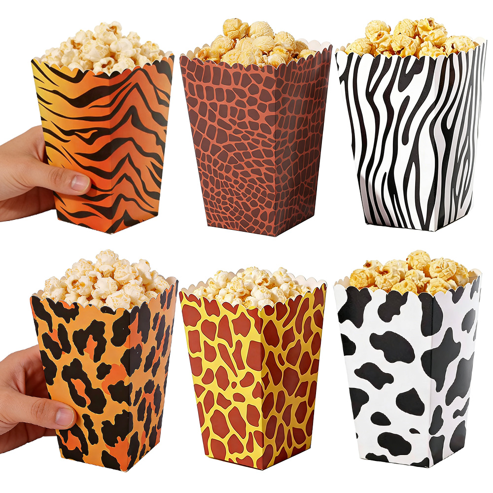 Baby Nursery Jungle Theme - 6-36 pièces Boîtes à popcorn en