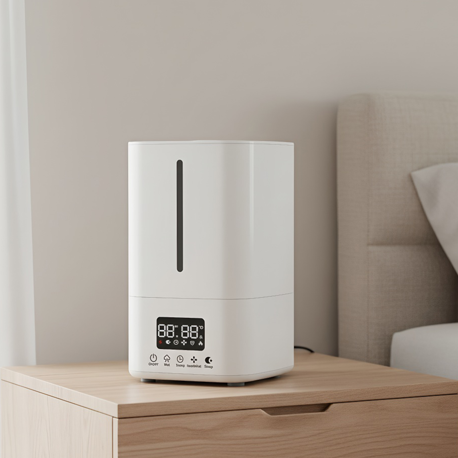 Baby Nursery Humidifier - Humidificateur intelligent 5L avec purificateur d'air,
