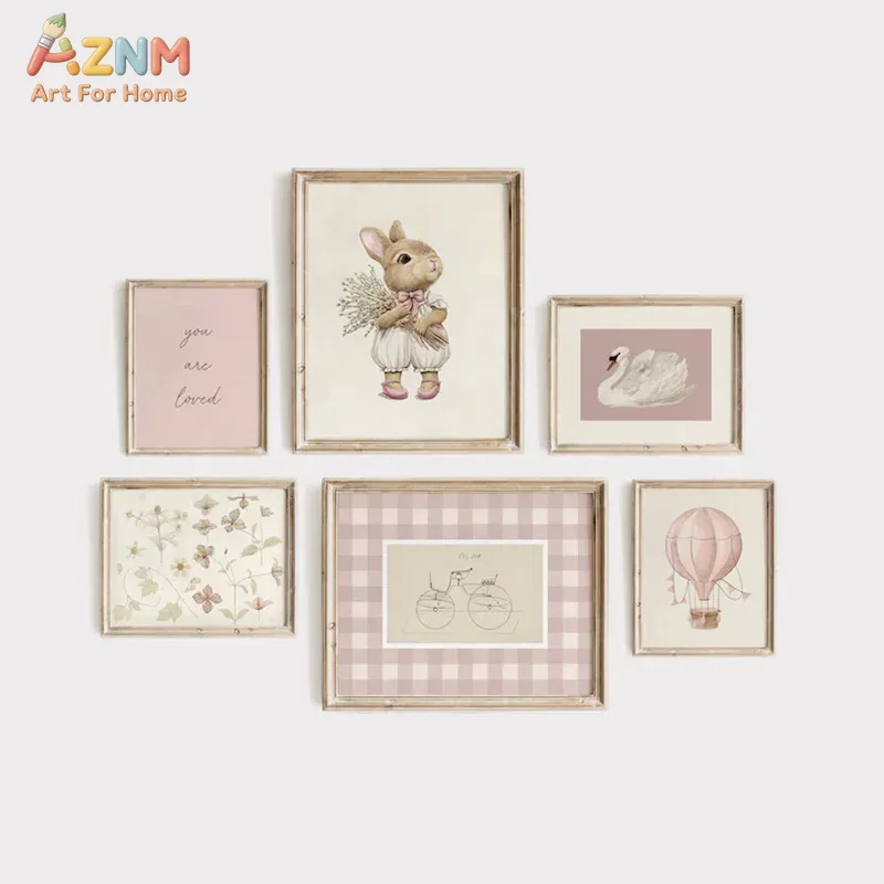 AZNM Boho Bunny Hot Air Balloo - Baby Nursery Vintage avis et prix