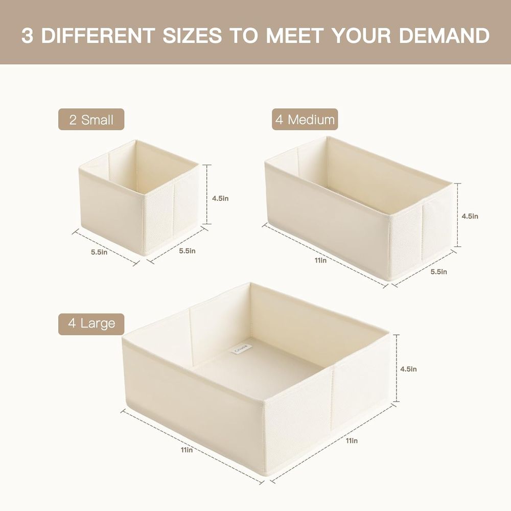 Lot de 10 organiseurs de tiroi - Baby Nursery Closet Organization avis et prix