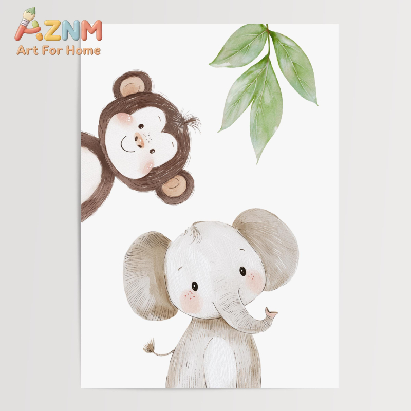 1 pièce/3 pièces d'impressions - Baby Nursery Jungle Theme avis et prix