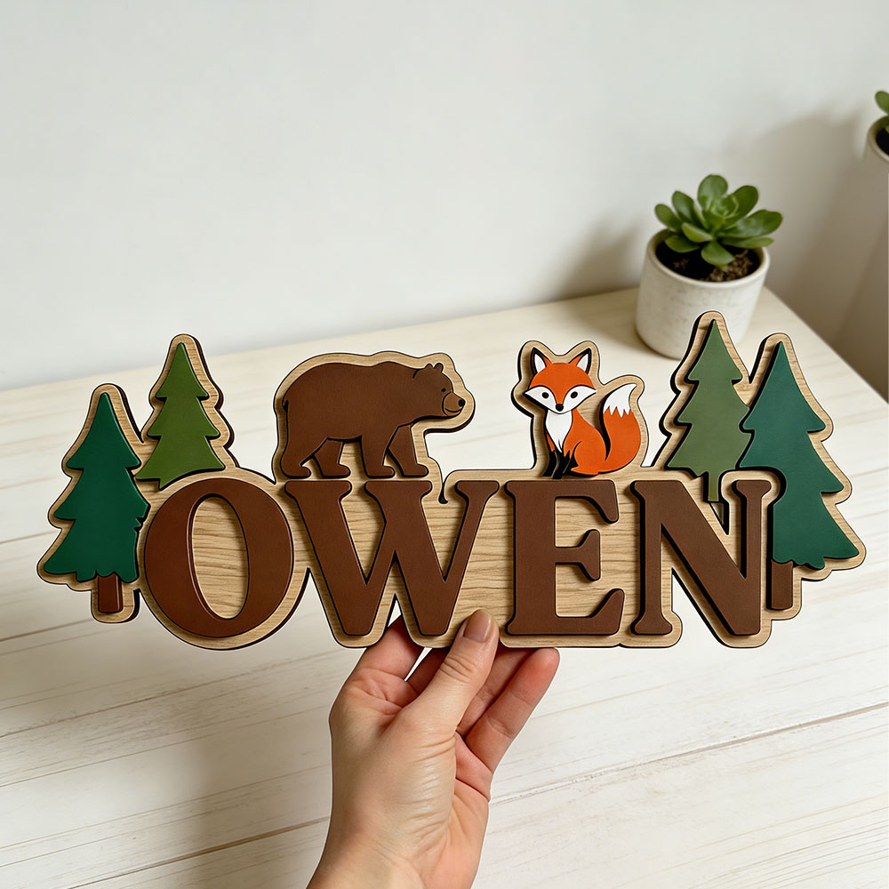Plaque de porte personnalisée  - Baby Nursery Jungle Theme avis et prix