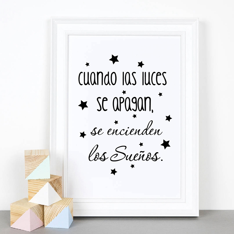Peinture sur toile de décorati - Baby Nursery In Spanish avis et prix