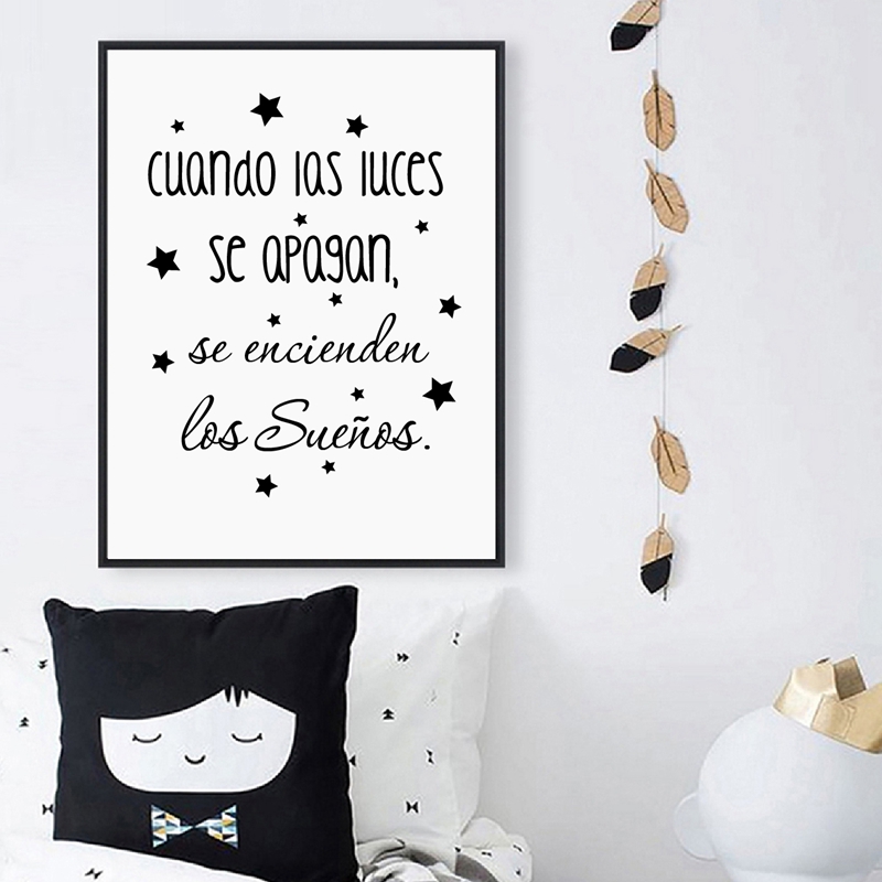 Peinture sur toile de décorati - Baby Nursery In Spanish avis et prix