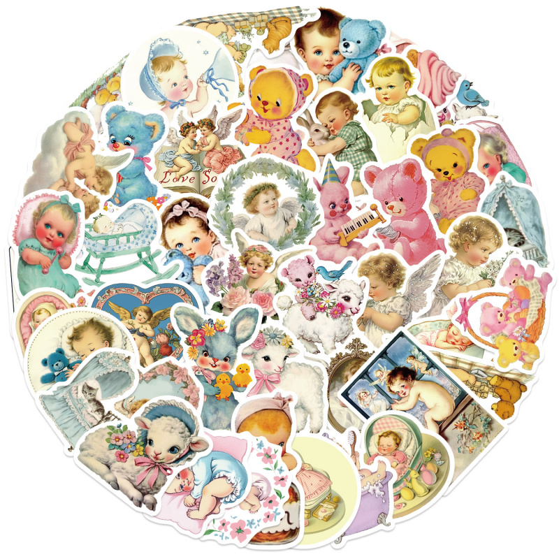 50 autocollants vintage pour b - Baby Nursery Vintage avis et prix
