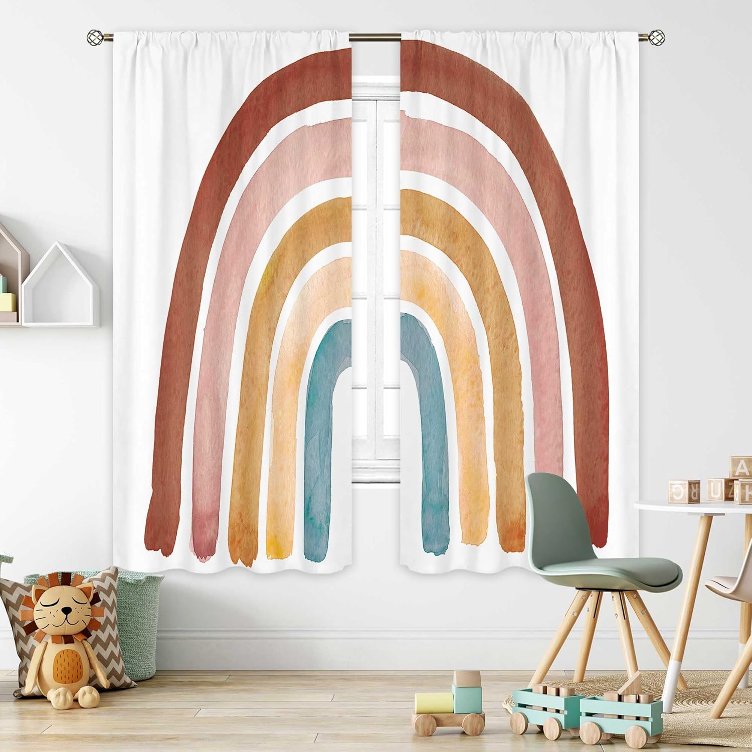 Rideaux arc-en-ciel style Boho - Baby Nursery Vintage avis et prix