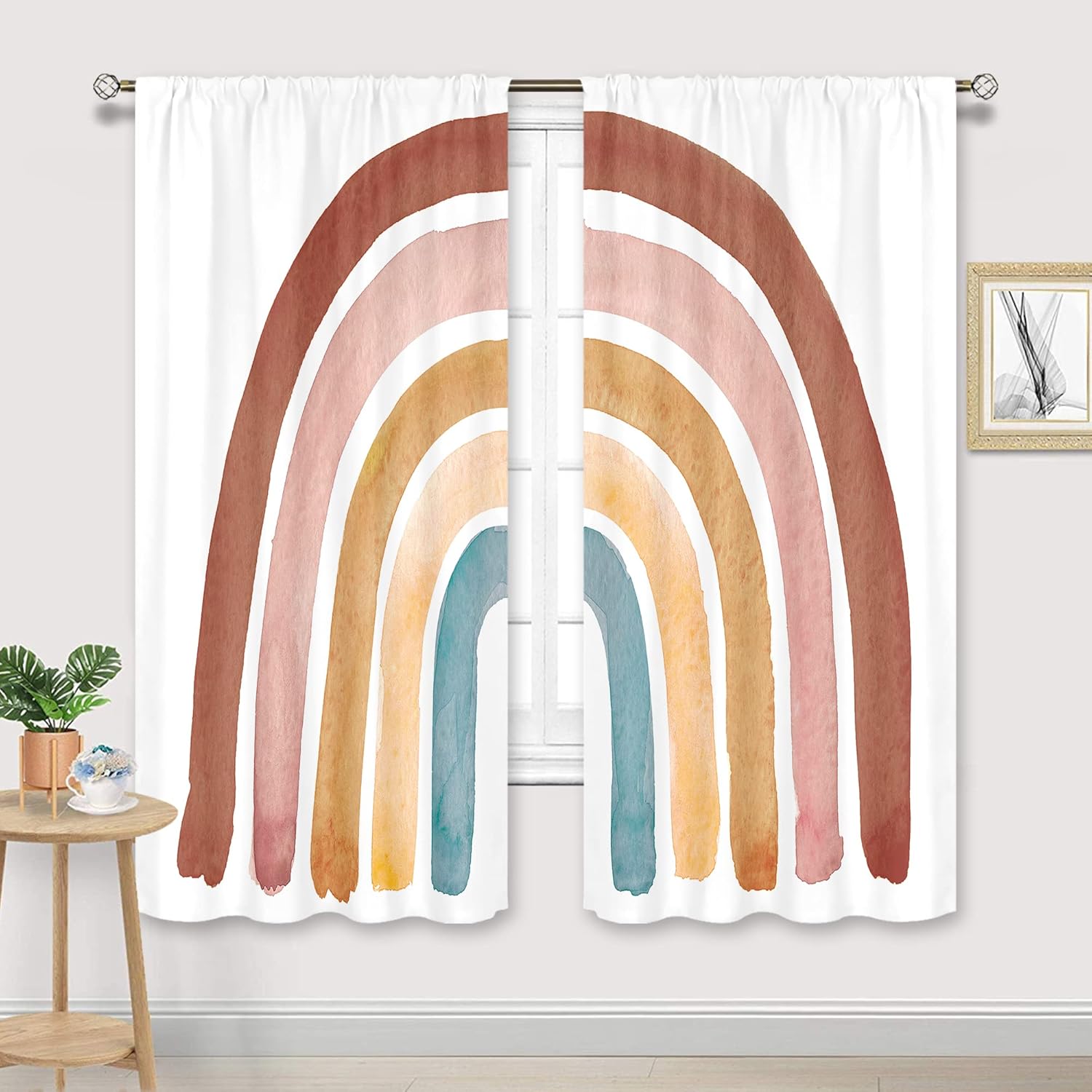 Rideaux arc-en-ciel style Boho - Baby Nursery Vintage avis et prix