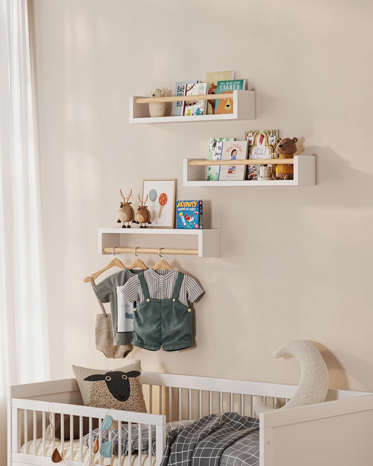 Ensemble de 3 étagères flottan - Baby Nursery Shelf avis et prix