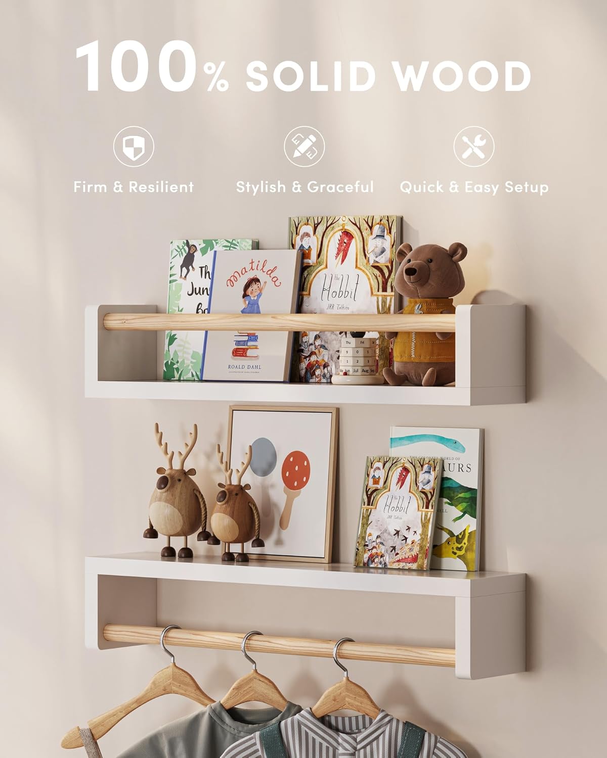 Ensemble de 3 étagères flottan - Baby Nursery Shelf avis et prix