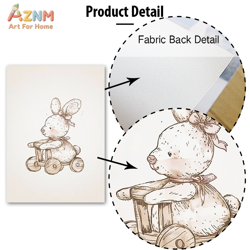 AZNM Art mural en toile vintag - Baby Nursery Vintage avis et prix