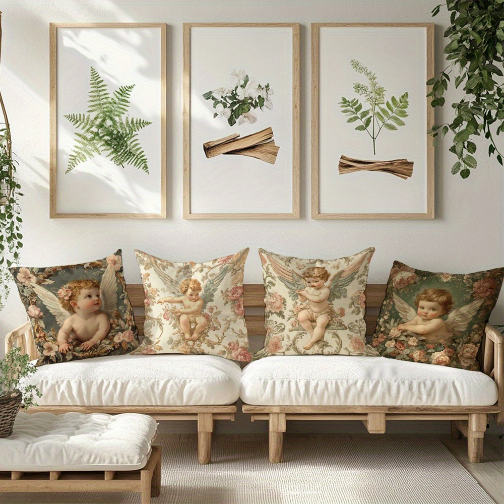 Lot de 4 Housses de Coussin Im - Baby Nursery Vintage avis et prix