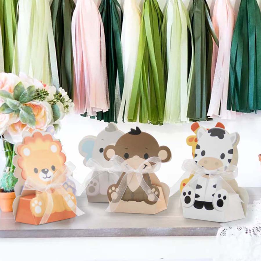 Boîtes à faveurs d'animaux saf - Baby Nursery Jungle Theme avis et prix