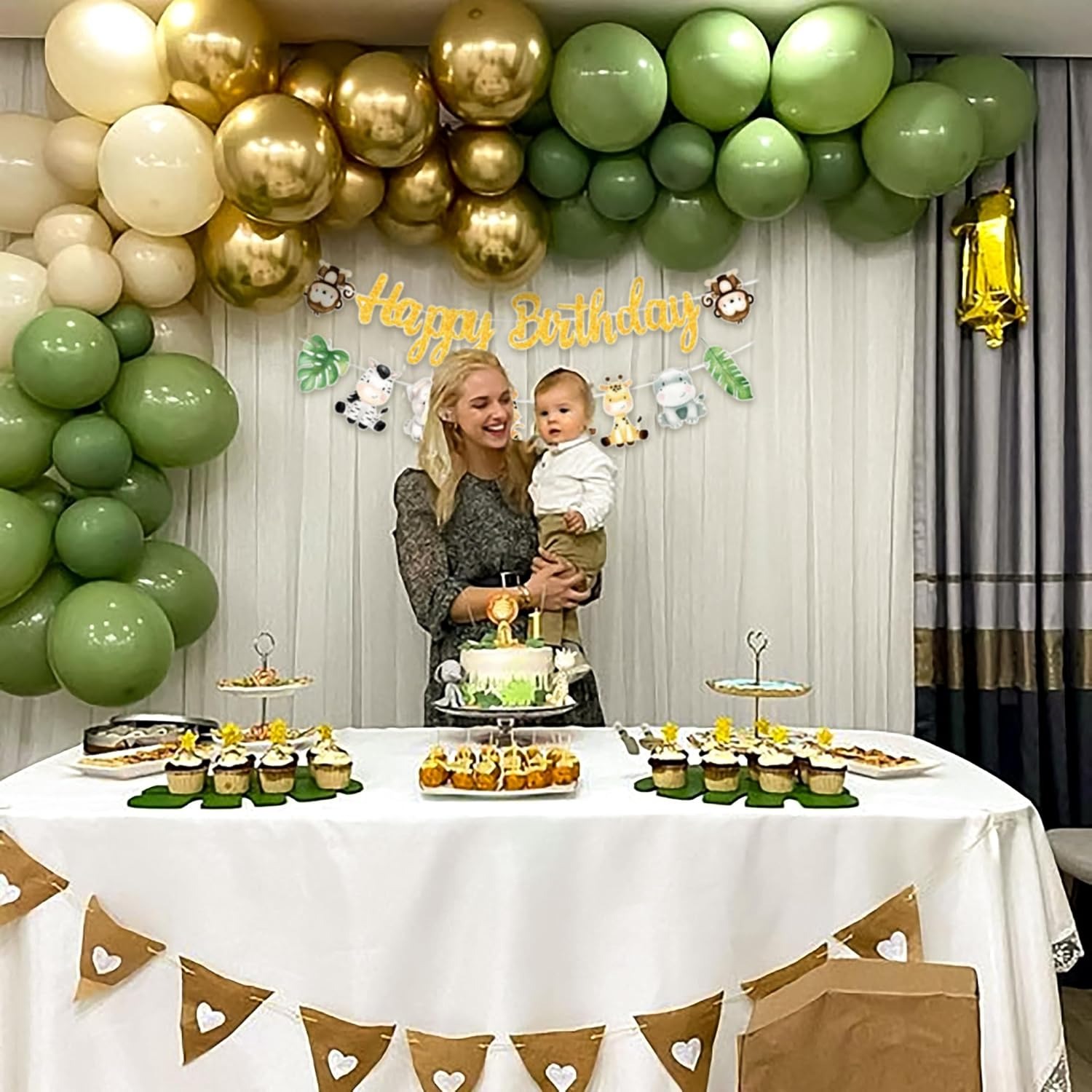Bannière Joyeux Anniversaire T - Baby Nursery Jungle Theme avis et prix
