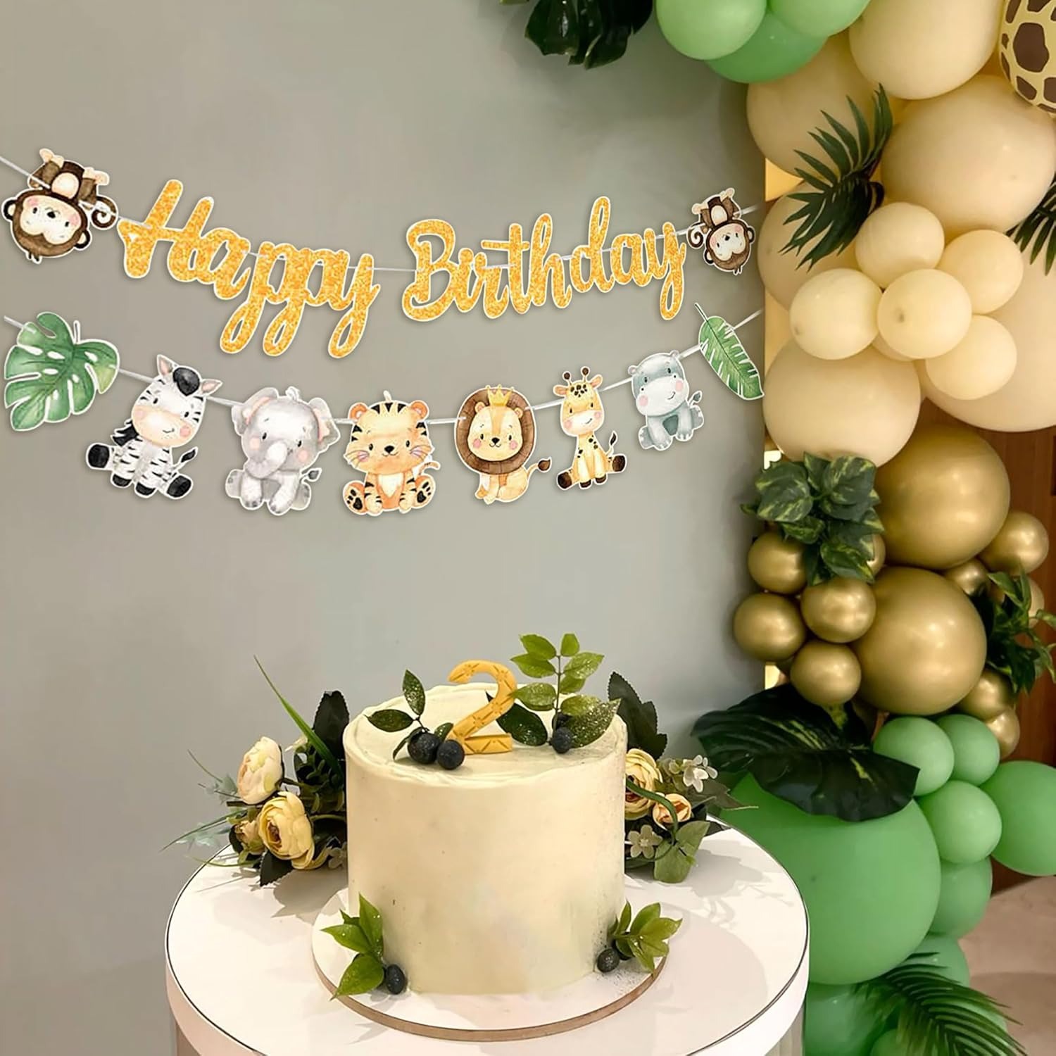 Bannière Joyeux Anniversaire T - Baby Nursery Jungle Theme avis et prix